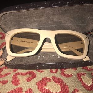 Authentic Celine glasses fawn color tan